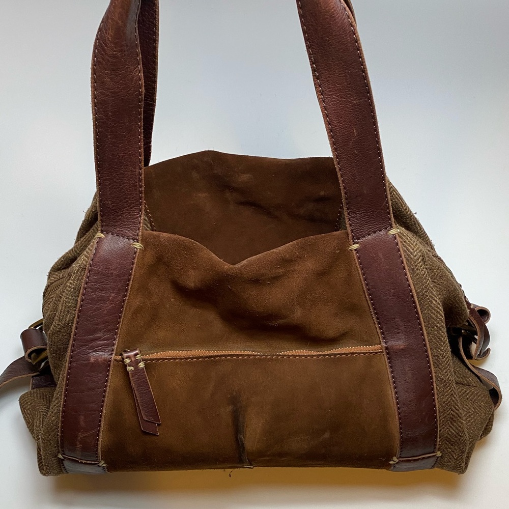 Leather shoulder bag, 49 SQUARE MILES